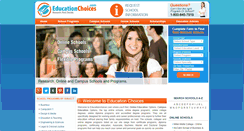 Desktop Screenshot of educationchoices.com